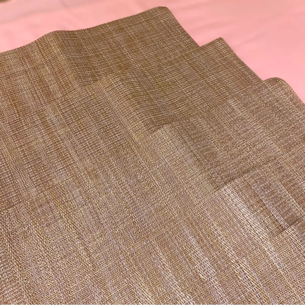 Z Gallerie Plate Placemats Set 5 Brown Taupe Outdoor Backyard Kitchen Table Dine